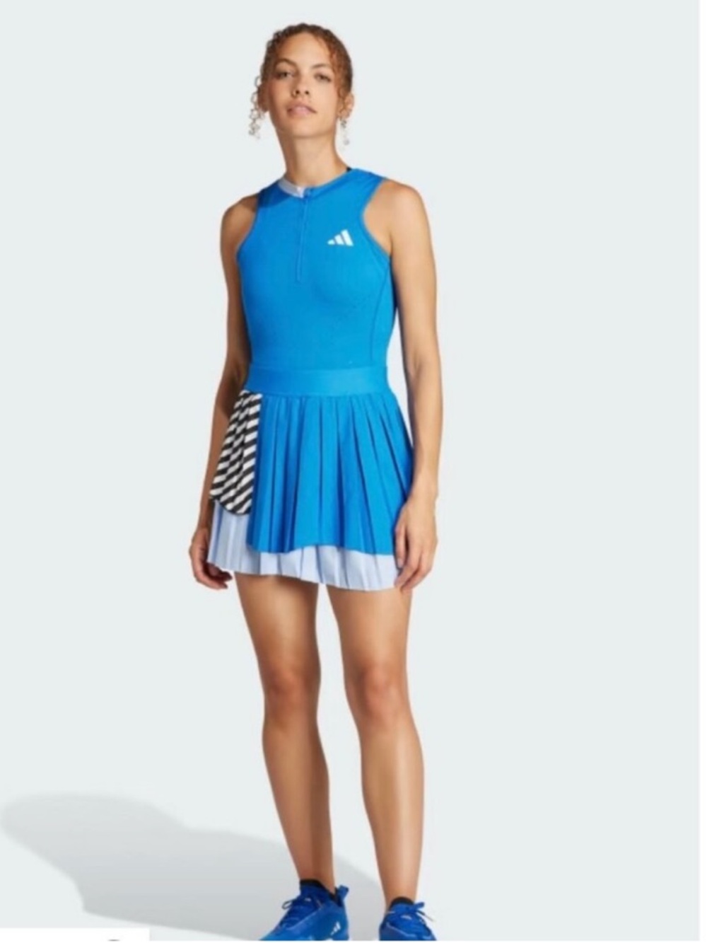 Adidas Womens M Blue Bodysuit, Tennis, Golf, Pro Leotard & Skirt